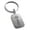 Silver, variant on Stainless Steel Sacred Lotus Unalome Engraved Small Rectangle Dog Tag Charm Keychain Keyring