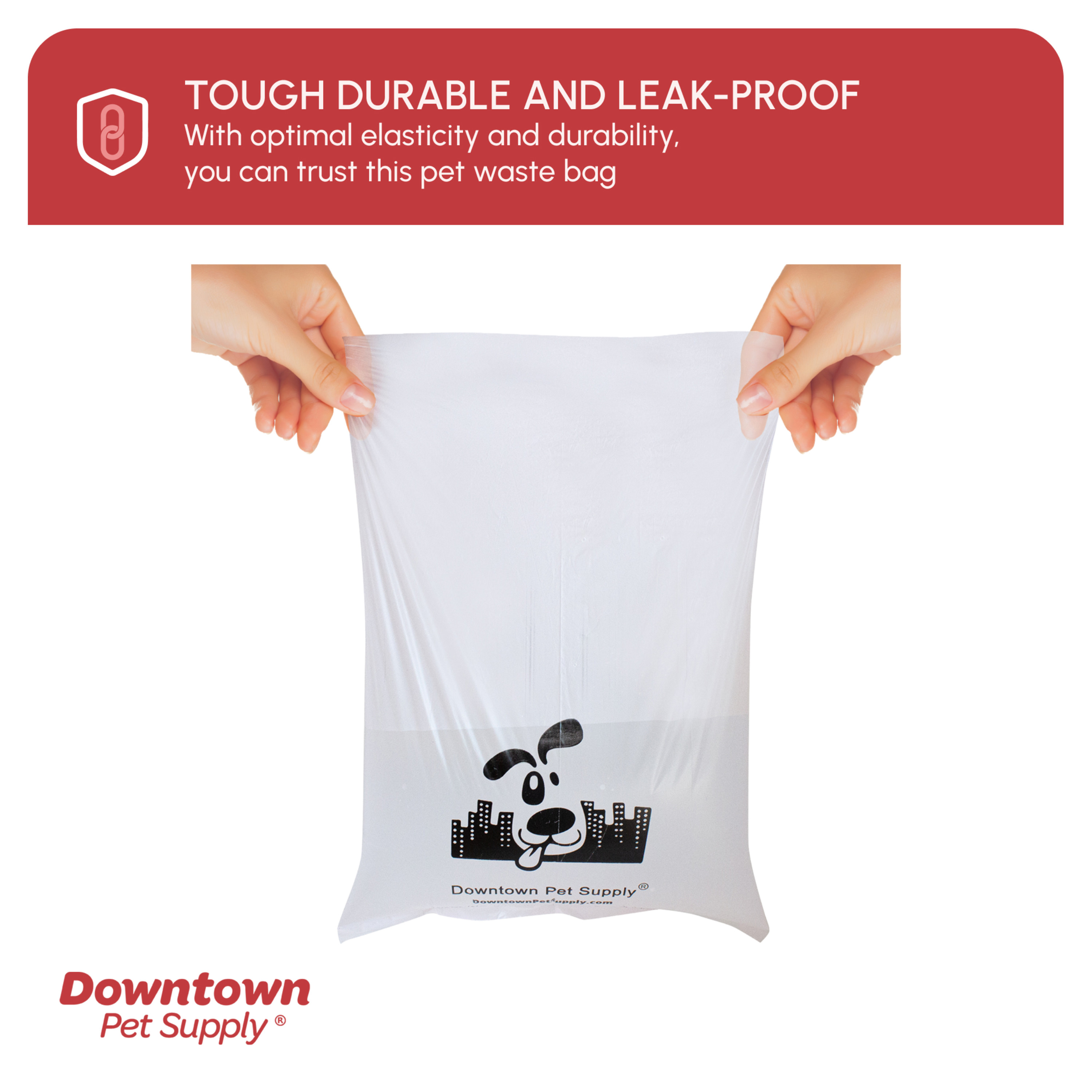 Downtown Pet Supply Dog Poop Bags with Holder, 180 Count photo 6