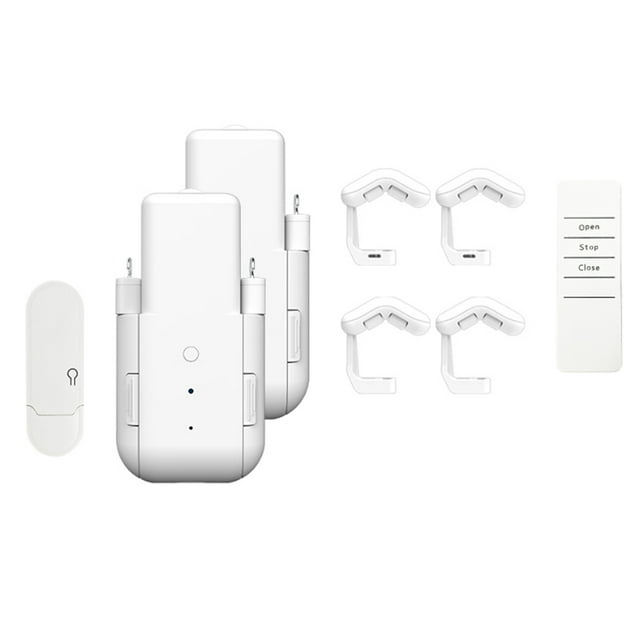 2 Motores de Cortina Automáticos Inteligentes con Wifi y Control por Voz, Sensores de Temperatura y Luz para Automatización del Hogar.