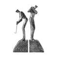 thumbnail image 1 of Golfing Statue Golfers Bookend Iron Bookend acabado de golf Bookends Resin Figurine para Navidad Día del Día del Niño Decoración de la oficina, 1 of 9