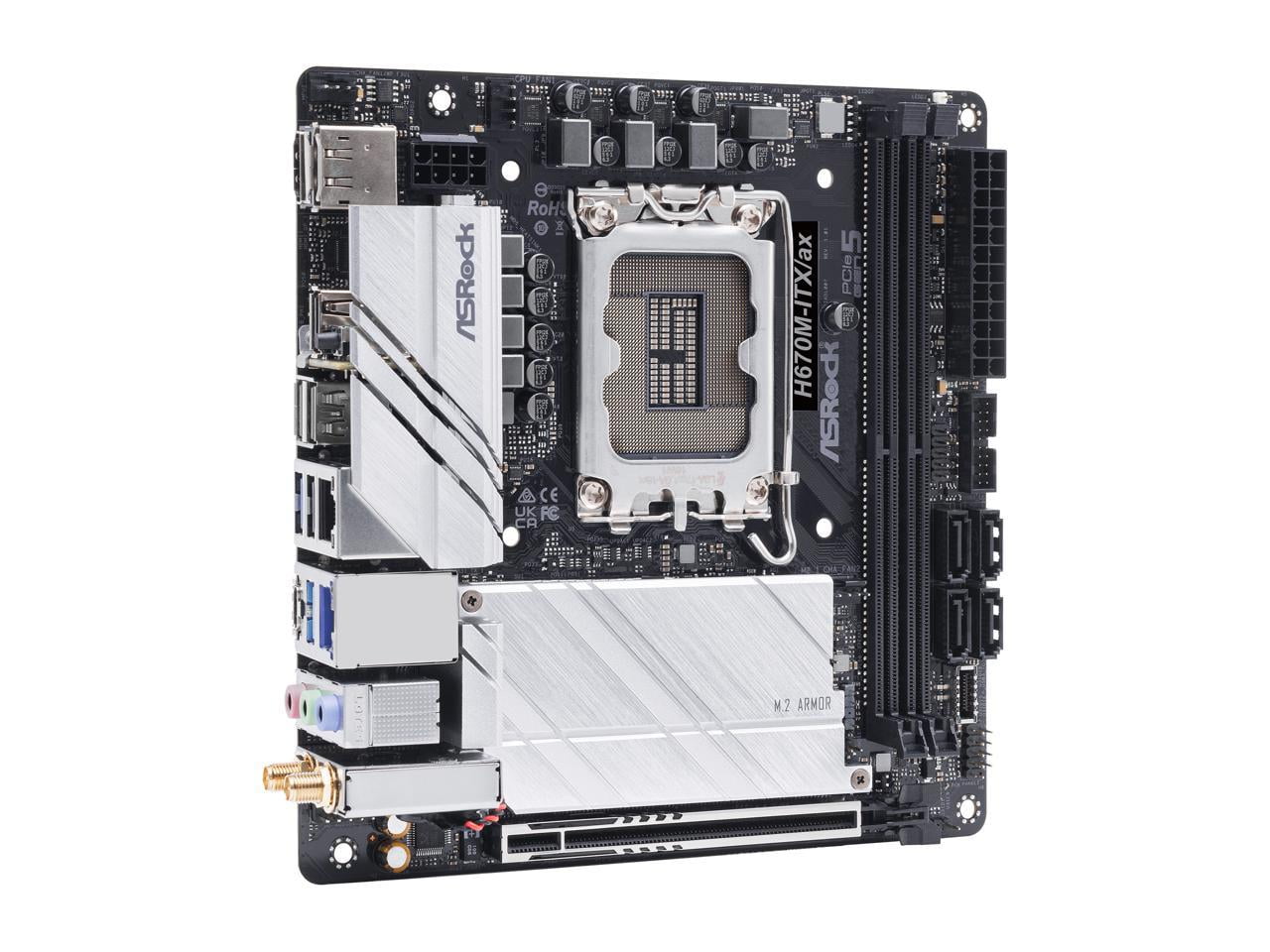 ASRock H670M-ITX/AX LGA 1700 Intel H670 SATA 6Gb/s DDR4 Mini