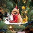thumbnail image 4 of Christmas Pendant Cartoon Dog Pattern Shatterproof Wooden Xmas Tree Hanging Sign Home Decor Jikaix, 4 of 5