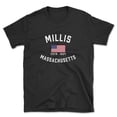 thumbnail image 1 of Millis Massachusetts Patriot Men's Cotton T-Shirt, 1 of 1