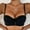 Black Bras for Women, variant on SMihono Women's Push Up Lace Bow Bras Underwire Full Coverage Bras Sexy High Support Comfortable Smooth Brassiere Pink M US(6)
