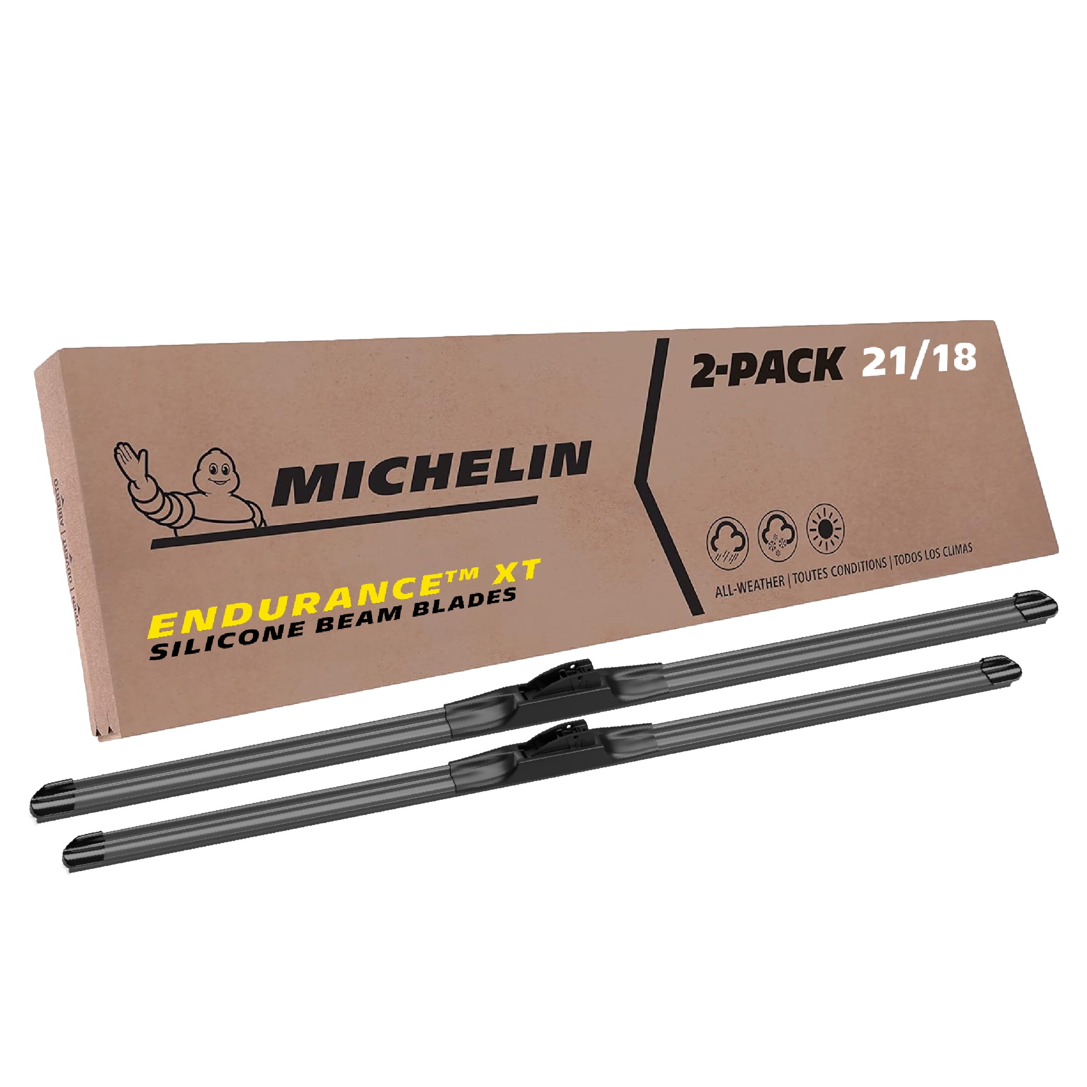 新品未使用　Aerodynex - blasted silver Michelin Endurance XT Advanced Silicone Wiper Blade 22