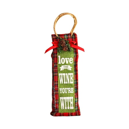 

Reusable Xmas Wine Bottle Covers For Christmas New Year Wedding Birthday Holiday Housewarming Parties