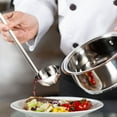 thumbnail image 7 of Mobutofu 4Pcs Stainless Steel Spoons for Home Kitchen Bar Long Handle Hanging Hook Silver 13.36In Serving Spoons, 7 of 7