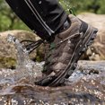 thumbnail image 4 of Hiking Shoes Men Non Slip Outdoor Climbing Trekking Fishing Work Shoes Lace up Breathable Sneakers, 4 of 9