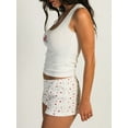 thumbnail image 2 of Michellecmm  Women's 2 Piece Pajama Set, Square Neck Sleeveless Lace Trim Tank Crop Tops + Elastic Waist Shorts Lounge Outfits for Summer, 2 of 9