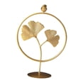 thumbnail image 3 of Escultura de Flores Adornos de Escritorio Baoblaze Estatuilla Estatua de Hoja de Metal Ginkgo Biloba, 3 of 8
