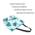 thumbnail image 3 of Large Canvas Bag 13.5x5.1x15 Inch Canvas Bag Shopping Canvas Bag Suitable For Outing Shopping Travel Out Of Large Capacity Storage Cartoon Navy Flowers Seamless, 3 of 9