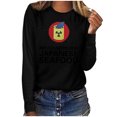 thumbnail image 1 of RKSTN Sweat-Shirt pour Femmes Mode Automne Léger Couleur Unie Manches Longues Col Rond Imprimé Pollution Marine, 1 of 4