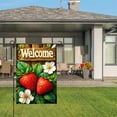 thumbnail image 3 of Amhnf Welcome Strawberry Garden Flag For Home Outdoor Garden Yard Decor 12x18 inch, 3 of 5