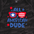 thumbnail image 4 of Inktastic 4th of July All American Dude with Red and Blue Glasses Boys Baby Bodysuit, 4 of 5