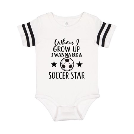 

Inktastic Future Soccer Star Gift Baby Boy or Baby Girl Bodysuit