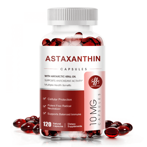 Astaxanthin Supplement, Maximum Absorption, Premium Astaxanthin Antioxidant Supplements, Supports Eye & Joint Health, Non-GMO & Gluten Free - 120 Softgels