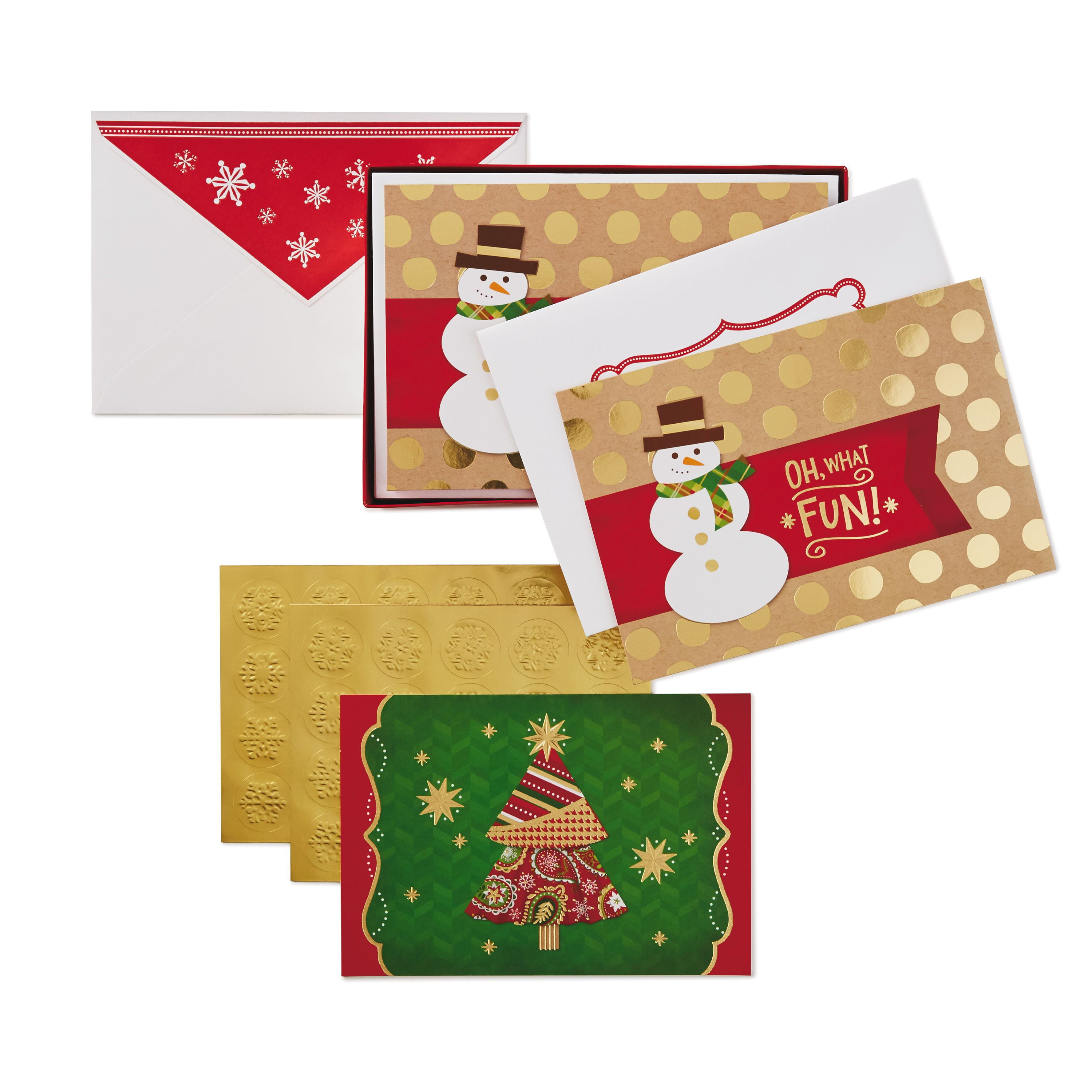 10 Cards in 2 Photographic Designs Festive Foliage Boxed Charity Christmas Cards from Hallmark