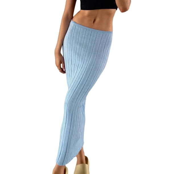 VISgogo, vestido ajustado informal para mujer, falda/vestido de punto de algodón de vacaciones de Color sólido, ropa de hogar para mujer VISgogo moda