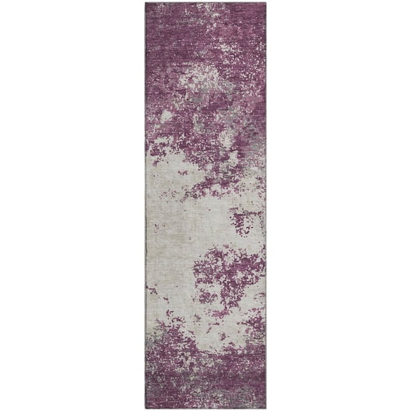Dalyn Rugs Premium Machine Washable Mayfield AMF1027 Eggplant 2'3" x 7'6" Runner Rug