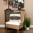 thumbnail image 2 of Parkland Collection Marley 17.72" Square Fabric Throw Pillow in Black/Beige, 2 of 3