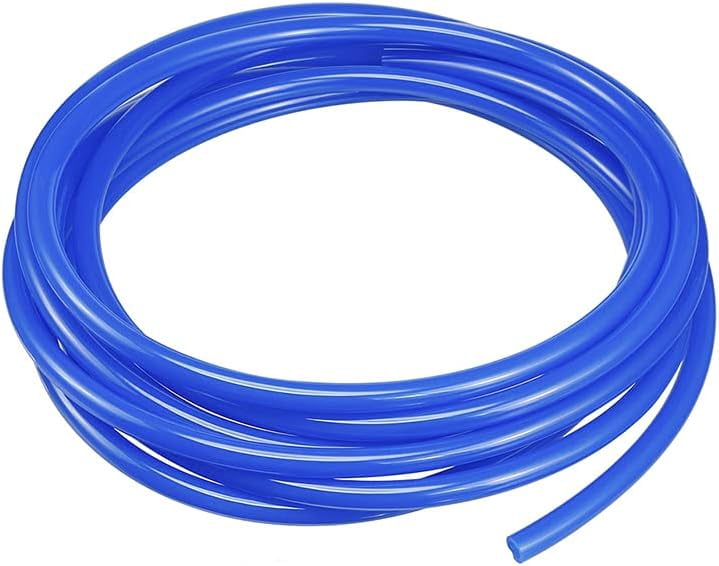 MKEUDQ-Pneumatic Air Tubing, 10mm ODx6.5mm ID 5 Meter 16ft PU Polyurethane Air Compressor Tube Hose Pipe Blue