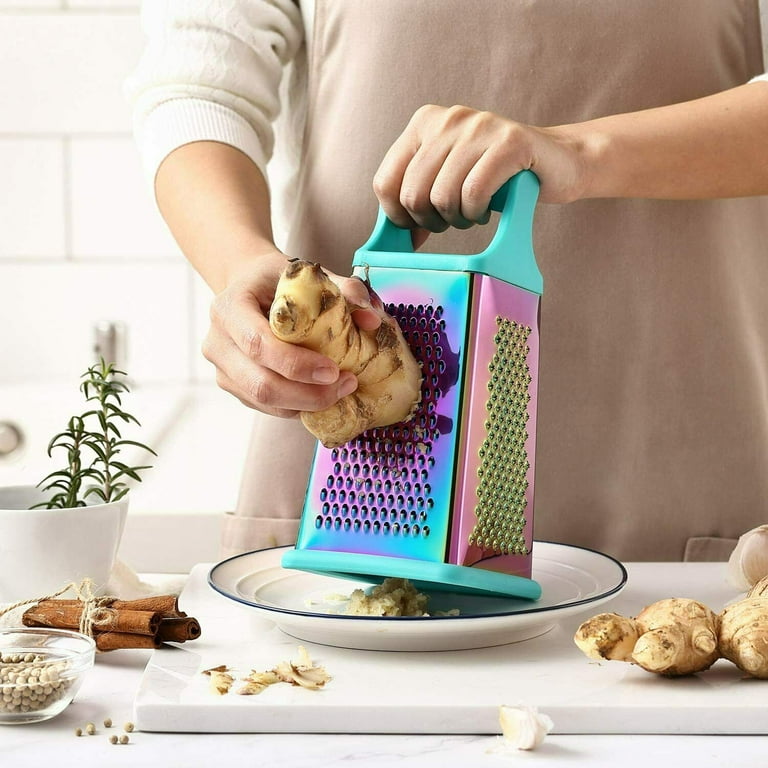 Grater Bowl Rainbow - Small Cheese Grater with Container, Potato Grater,  MINGYU 18/8 Stainless Steel Kitchen Gadgets Tools for Ginger, Vegetables