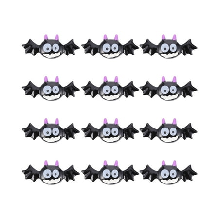 

12pcs Halloween Resin Fridge Magnets Bat Refrigerator Stickers (Assorted Color)