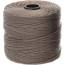 The Beadsmith S-Lon Bead Cord – .5 mm Twisted Nylon Cord, Cocoa Color, TEX210, 77 Yards