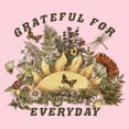 thumbnail image 2 of Junior's Lost Gods Grateful for Everyday  Graphic Tee Light Pink 2X Large, 2 of 3