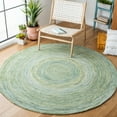 thumbnail image 2 of SAFAVIEH Ikat Laura Geometric Wool Area Rug, Sage/Green, 6' x 6' Round, 2 of 7