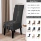 thumbnail image 3 of Fundas para Sillas de Comedor Elásticas Jacquard Informales 6 PCS Gris Oscuro, 3 of 7