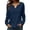 Dark Blue, variant on Long Sleeve Shirts for Women Fall Fashion Women's Clothing V Neck Casual Ladies Tops And Blouses Outfits Womens Sweatshirt Brown