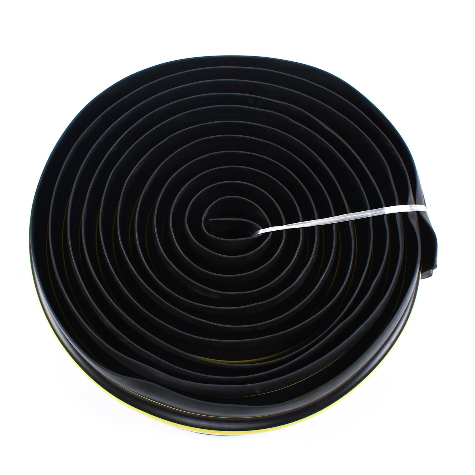 ChicHomey 20ft Garage Sealing Strip,PVC Construction, 3in Width, High-Visibility Yellow Stripes Flame-Retardant V-2 Free Cutting,Fit for Garage Doors Energy Saving