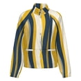 thumbnail image 5 of Jackets for Women Winter Coat Jackets Flannel Stand Collar Jacket(Abstract Wavy Yellow Blue Lines,Size:S-4XL), 5 of 7