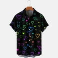 thumbnail image 1 of EGNMCR Chemise à Poche Simple Imprimée de la Saint-Valentin pour Homme, Chemise Décontractée Ample à Poche Imprimée, 1 of 4