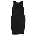 thumbnail image 2 of bar III Womens Sheer Mesh A-line Dress, Black, X-Small, 2 of 2