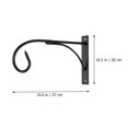 thumbnail image 4 of Ganchos de metal para colgar macetas, colgador de ropa de pared, comedero para pájaros, hierro, 2 piezas, 4 of 6