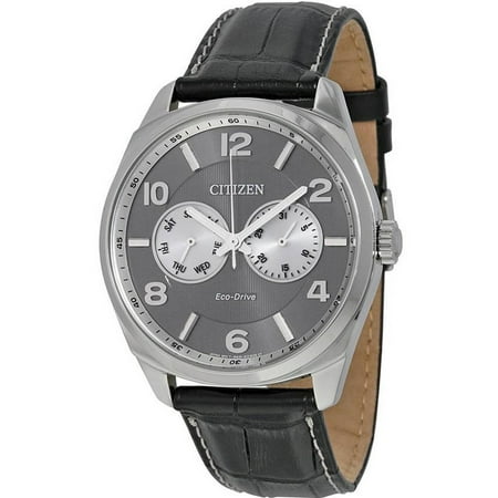 - Citizen Eco-Drive Leather Men's Watch, AO9020-17H