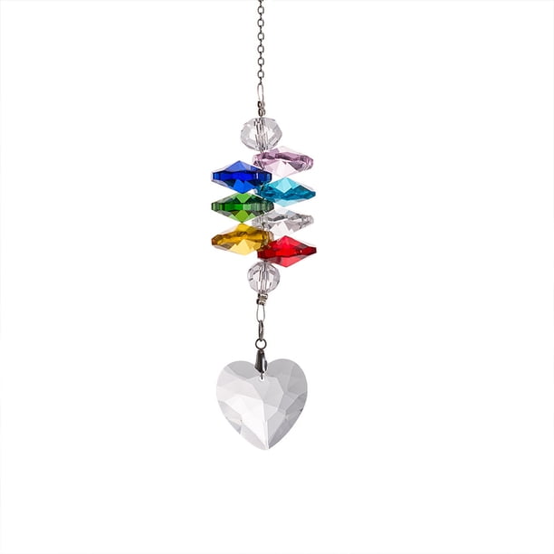 Bola de iluminación de cristal con forma de red y forma de hoja octogonal, adorno de cristal para bricolaje para decoración de ventanas y jardines