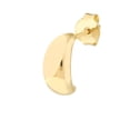 thumbnail image 3 of 14K Yellow Gold 5.30 x 11mm High Polished 1/2 Hoop Huggie Earrings - Women, 3 of 4
