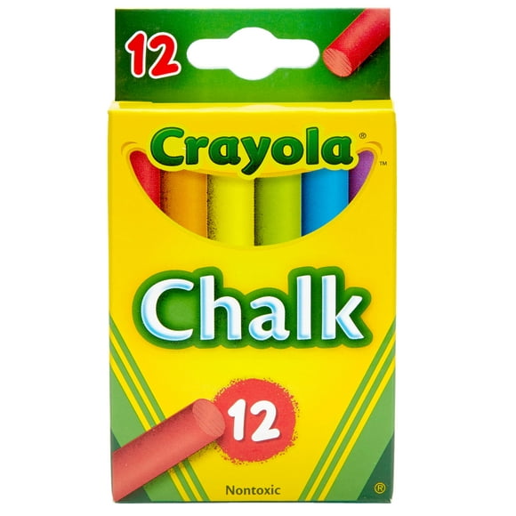 Crayola Chalk, 12/Pkg., Colored