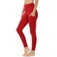 thumbnail image 3 of Zenana Women's Soft Wide Waistband Active Fitness Tight Yoga Pants Leggings with Pockets, 3 of 3