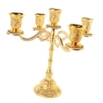 thumbnail image 3 of Candelabro Europeo De 5 Brazos Candelabro Y 6 Piezas De Espiral Espiral Vela Cónica, 3 of 9