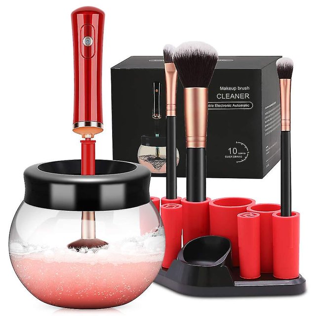 Makeup Brush Cleaner Dryer, Makeup Brush Cleaner Machine With 8 Rubber