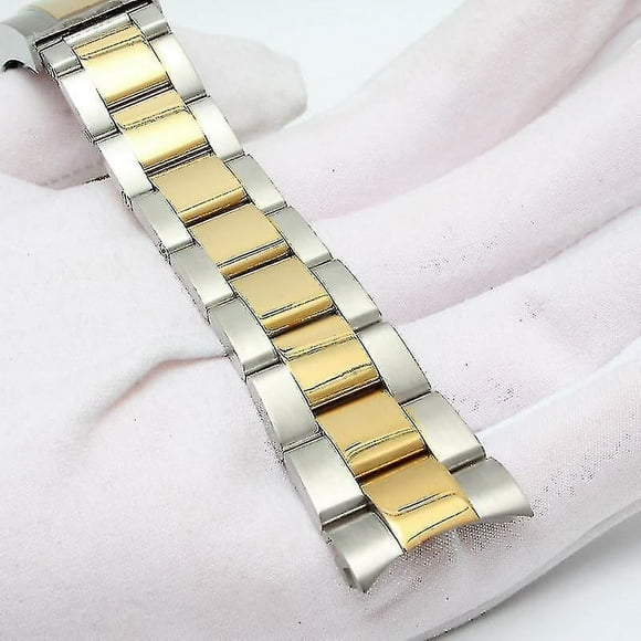 Watch Bracelet For Rolex Men Fine Tuning Pull Button Clasp Strap Stainless Steel Watch Band Chain