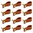 thumbnail image 4 of Litchi Leather Door and Drawer Handles JWDX, Drawer Pulls for Dresser Brown Cowhide Leather Cabinet Pulls for Replacement of Traditional Knobs, 4 of 6