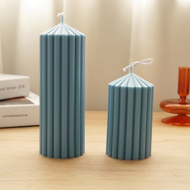 thinsony Coarse Rack Tip Scented Candle Mold Geometric Shape Plastic Candle Making Molds for Making Paraffin Wax and Carnauba Wax