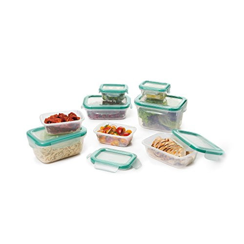 OXO Good Grips 16 Piece Snap Plastic Container Set, Clear