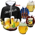 thumbnail image 2 of Sudadera con capucha con estampado 3D de cerveza para hombre, sudaderas casuales de moda, sudaderas con capucha holgadas de gran tamaño con estampado completo, 2 of 5