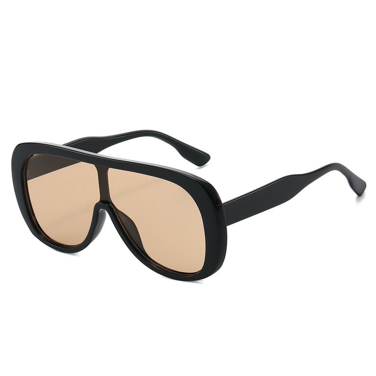 Retro Aviator Sunglasses UV400 Protection Women PC Frame  display picture 3